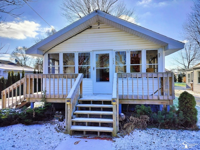 view of front of home