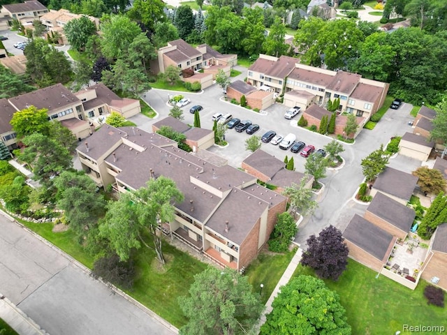 bird's eye view featuring a residential view