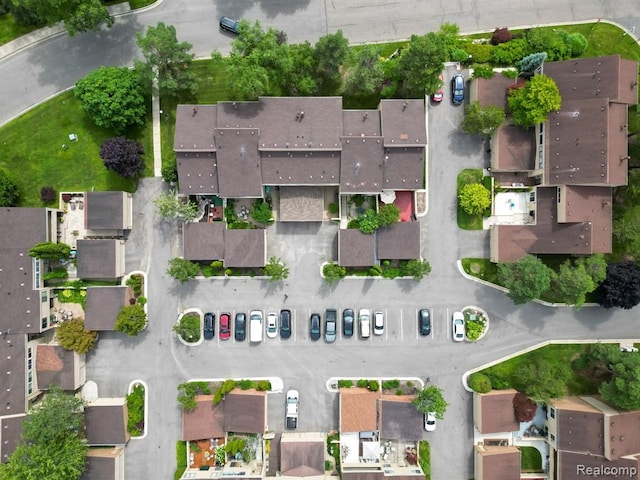 birds eye view of property featuring a residential view