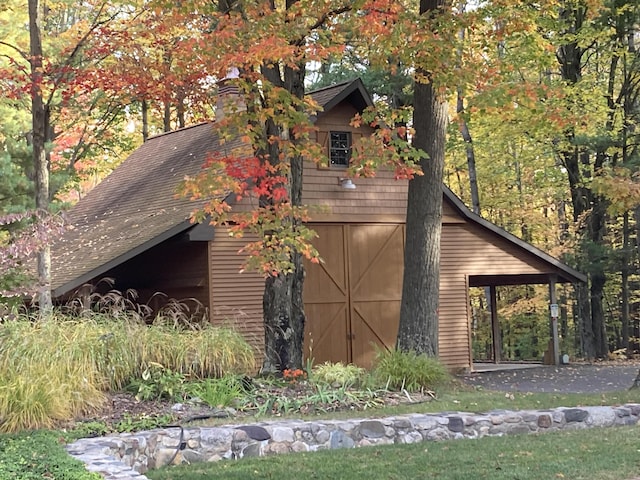 view of barn