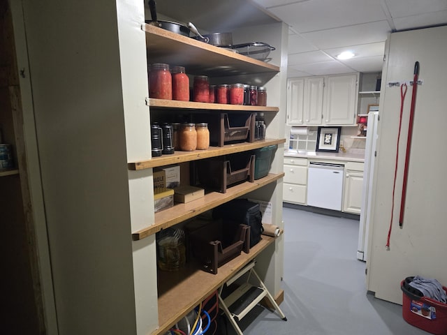 view of storage room