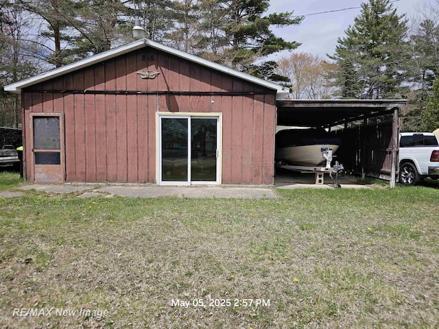 5243 Martin Rd, Beaverton, MI 48612 - view of outdoor structure with a carport