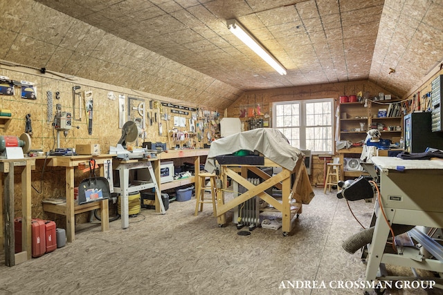 view of storage area