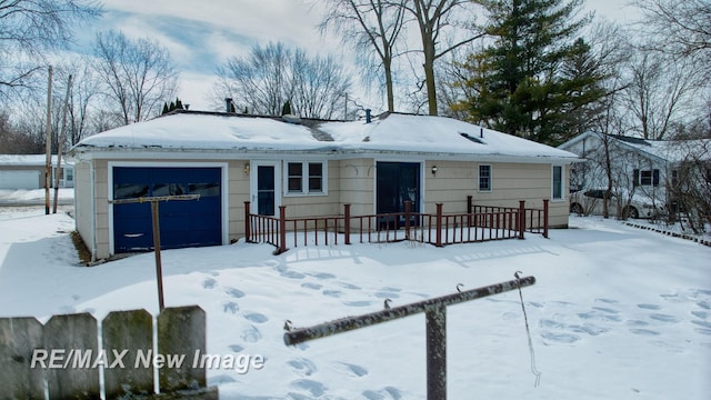 ranch-style house with an attached garage