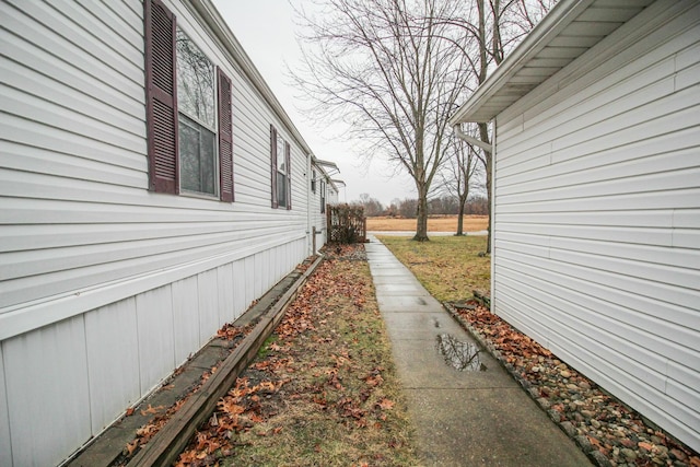 view of side of home