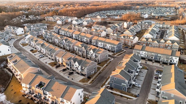 birds eye view of property featuring a residential view