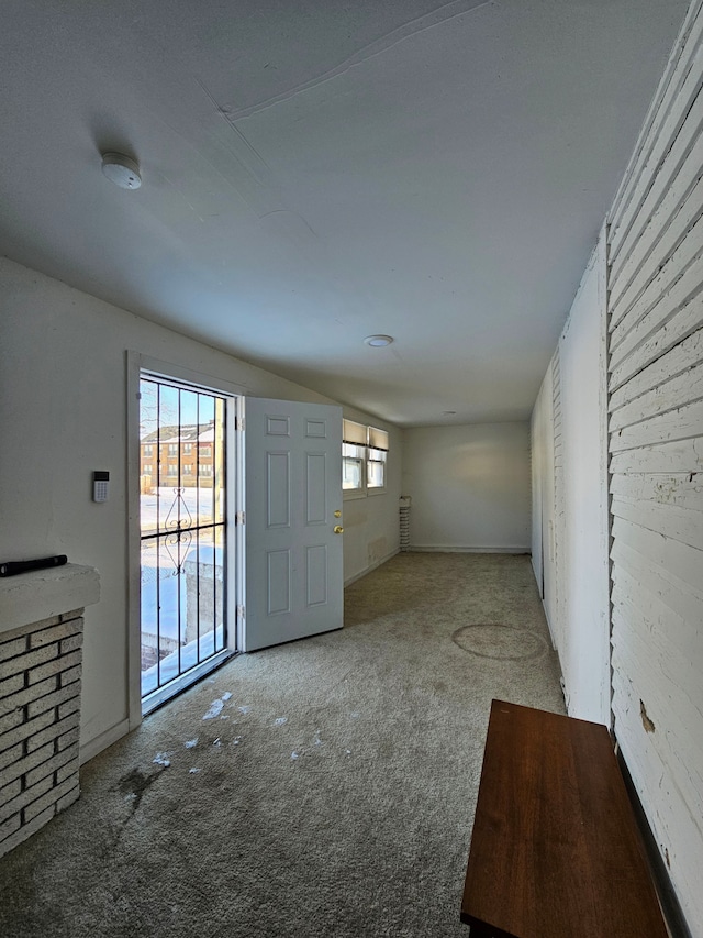 interior space with carpet floors