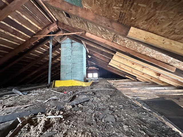 view of attic