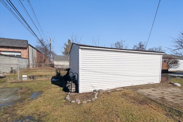 exterior space with fence