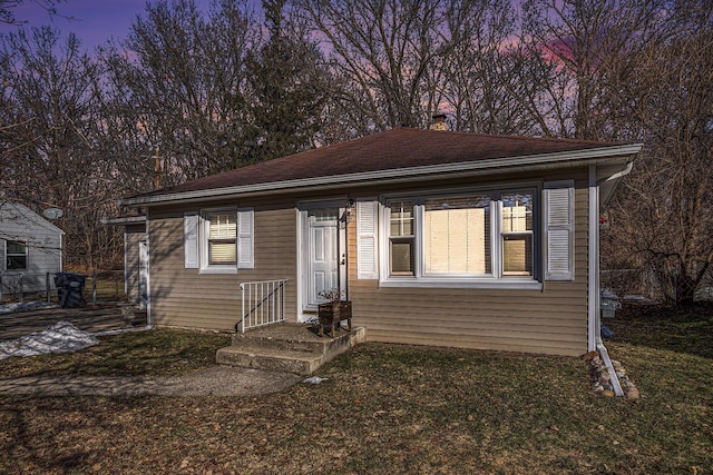 view of bungalow-style home