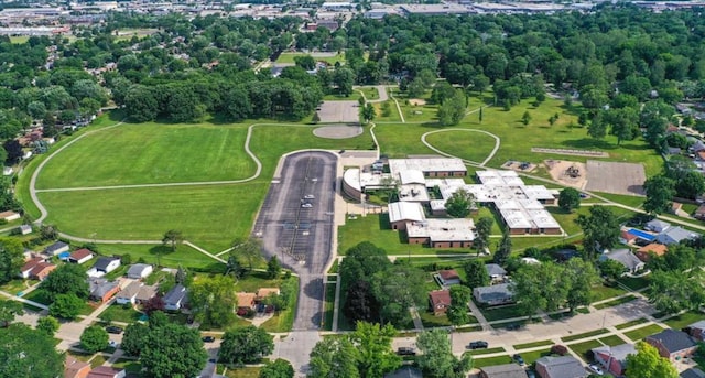 aerial view featuring a residential view