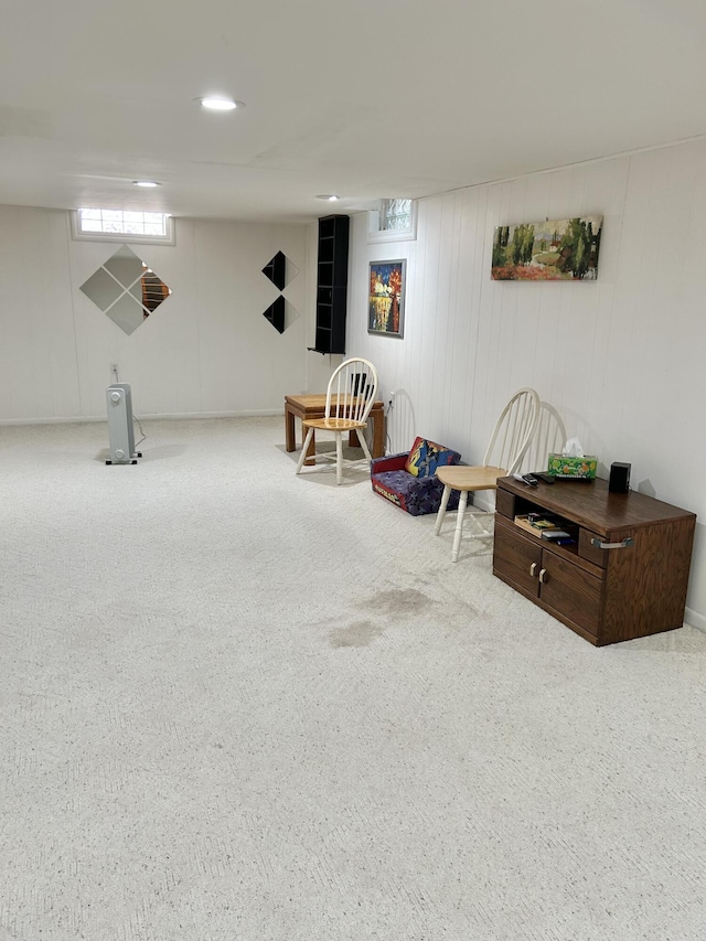 playroom featuring carpet floors