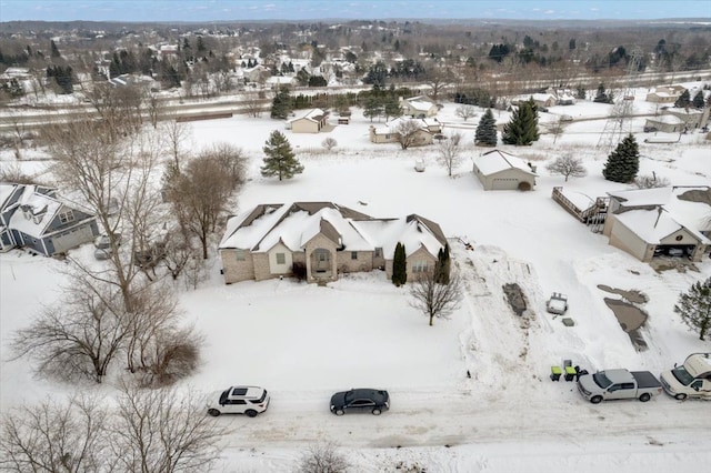 3912 Alex Ct, Oxford, MI 48371 - view of snowy aerial view