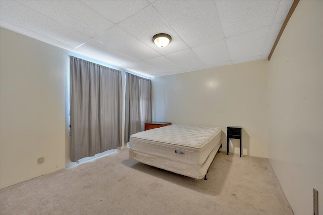 3912 Alex Ct, Oxford, MI 48371 - carpeted bedroom featuring a drop ceiling