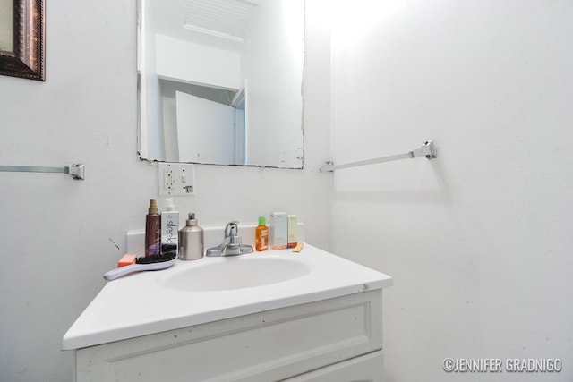 bathroom featuring vanity