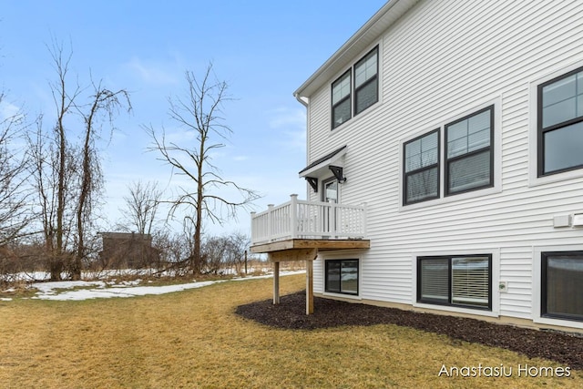 exterior space featuring a deck