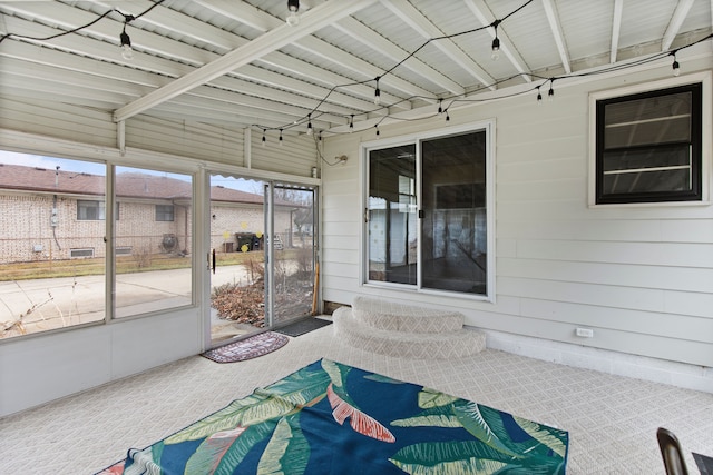 view of sunroom / solarium