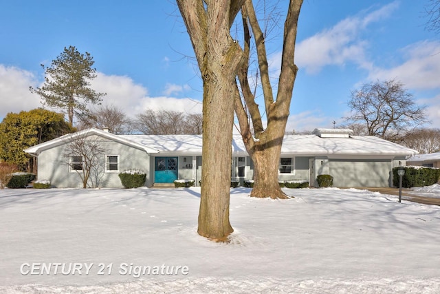 view of front of home with an attached garage