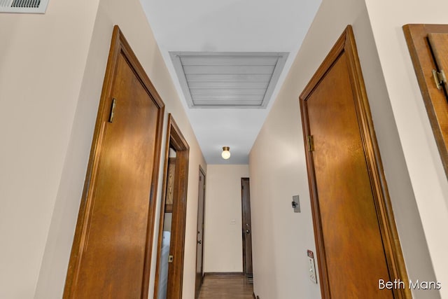 hallway with visible vents