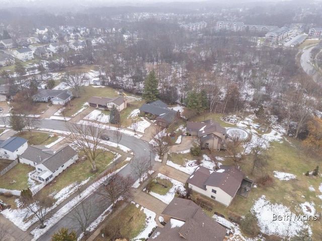 birds eye view of property featuring a residential view