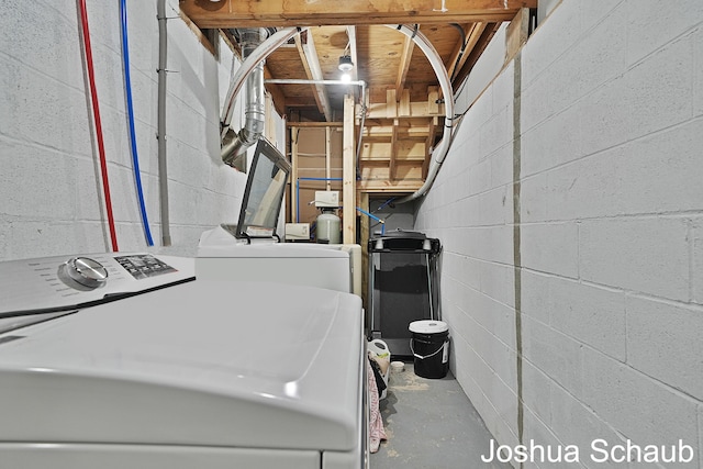 interior space featuring washer / clothes dryer