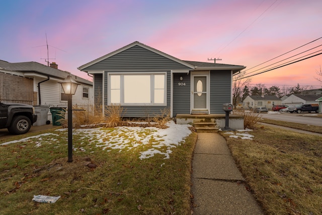 view of bungalow-style home