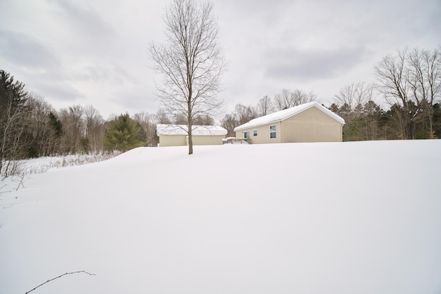 view of snowy yard