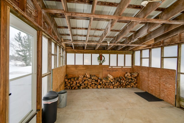7214 S M 66, Mancelona, MI 49659 - view of unfurnished sunroom