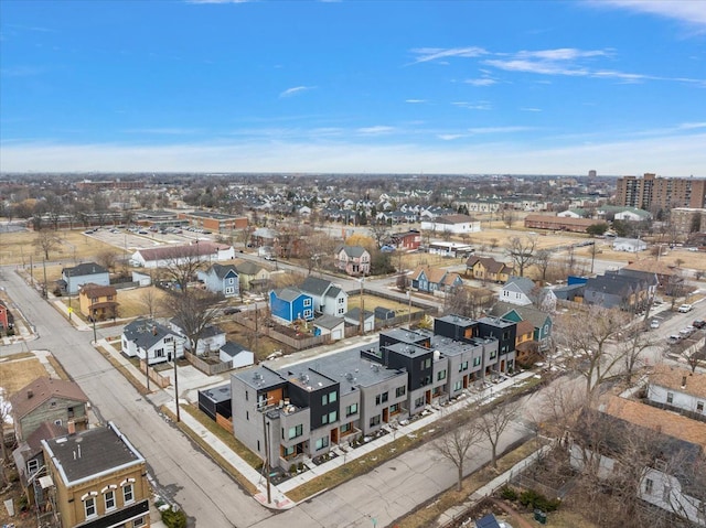 drone / aerial view with a residential view