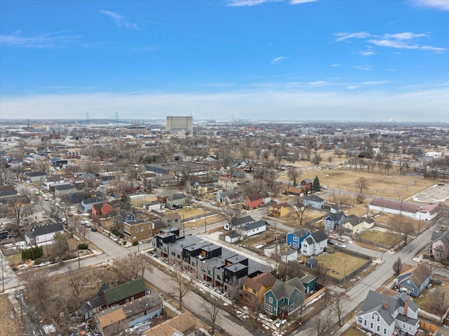 aerial view with a view of city