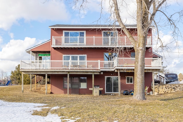 view of rear view of property