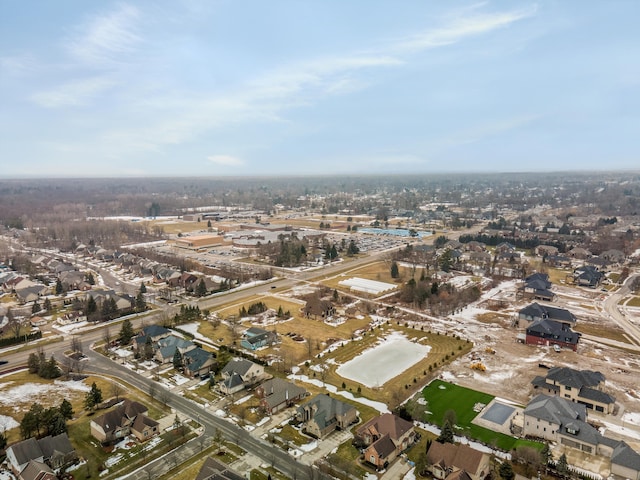 bird's eye view featuring a residential view