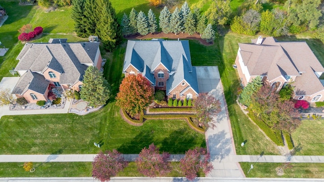 drone / aerial view featuring a residential view