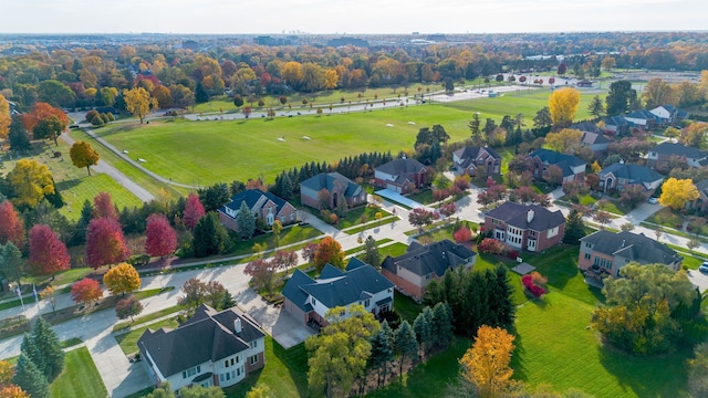 birds eye view of property featuring a residential view