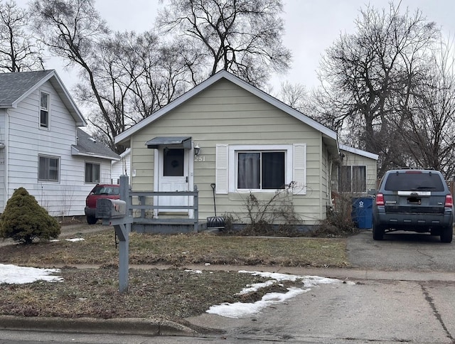 view of bungalow-style house