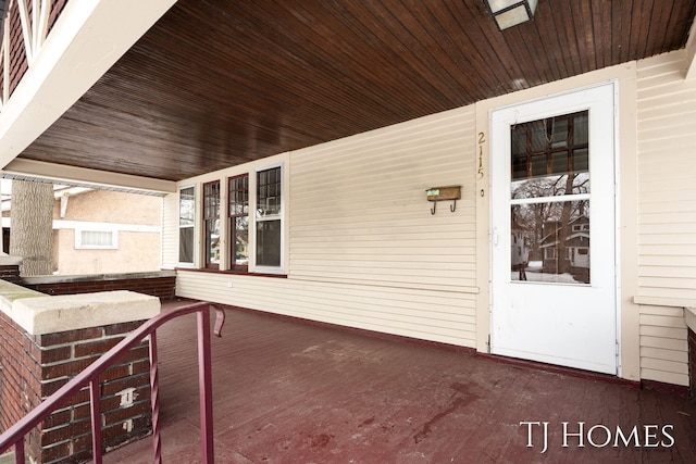 view of patio / terrace with a porch