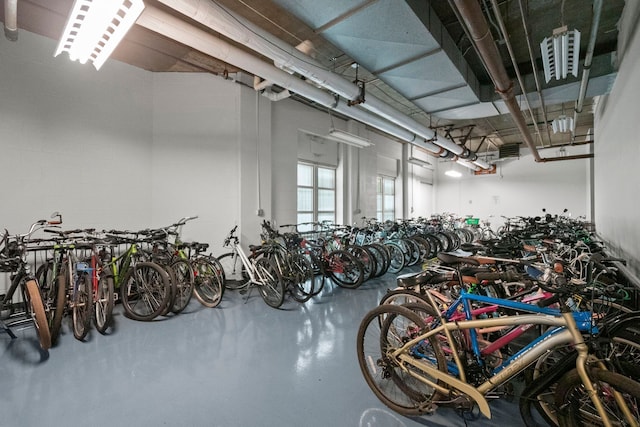 garage featuring bike storage