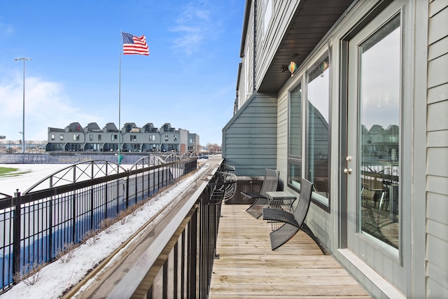 exterior space with a residential view