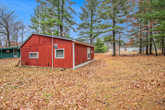 view of outbuilding