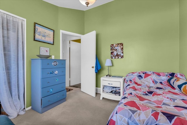 bedroom with carpet flooring