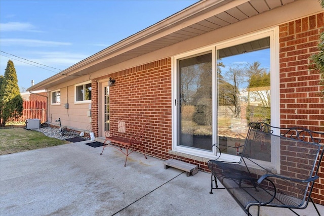 view of patio with fence