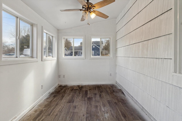225 E Home St, Edmore, MI 48829 - unfurnished sunroom with lofted ceiling and plenty of natural light