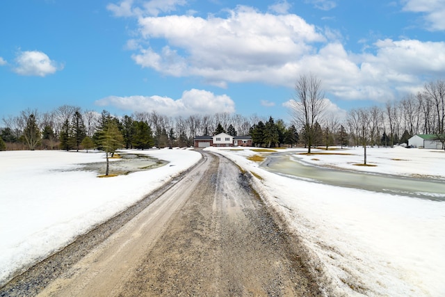 view of street featuring driveway