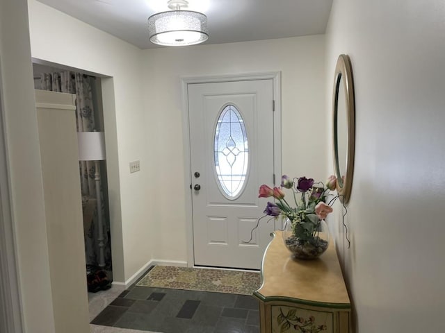 entrance foyer with baseboards