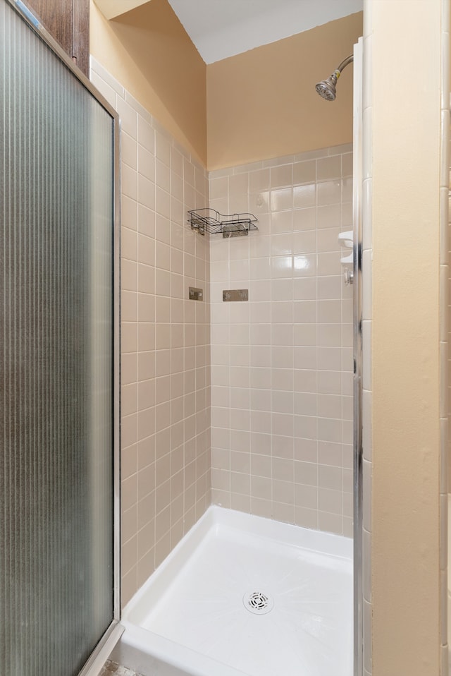 full bathroom with a shower stall