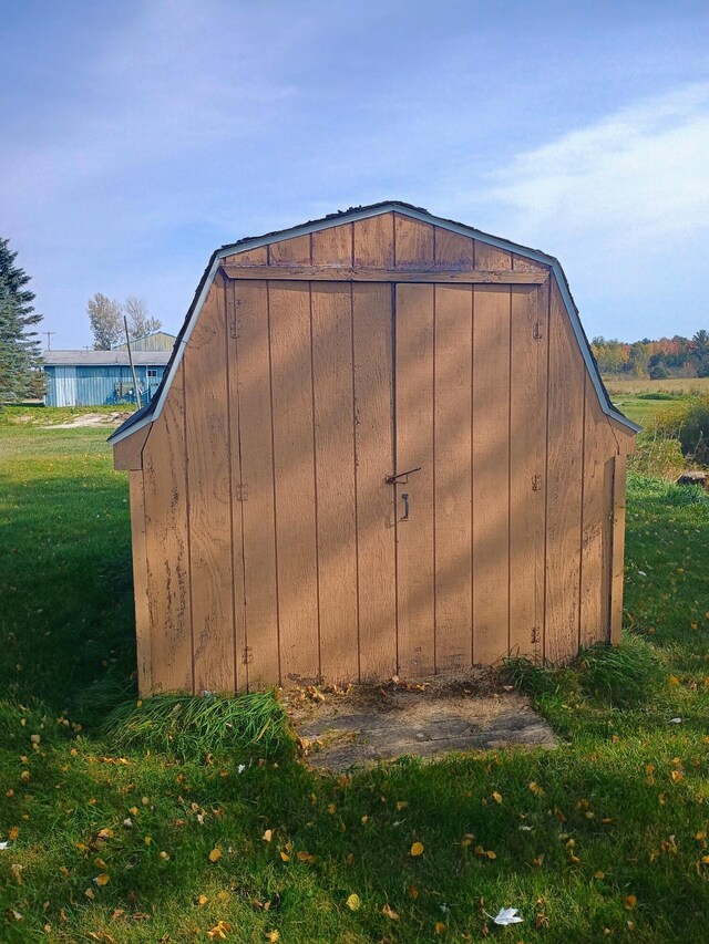 view of shed