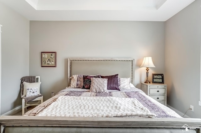 bedroom with baseboards