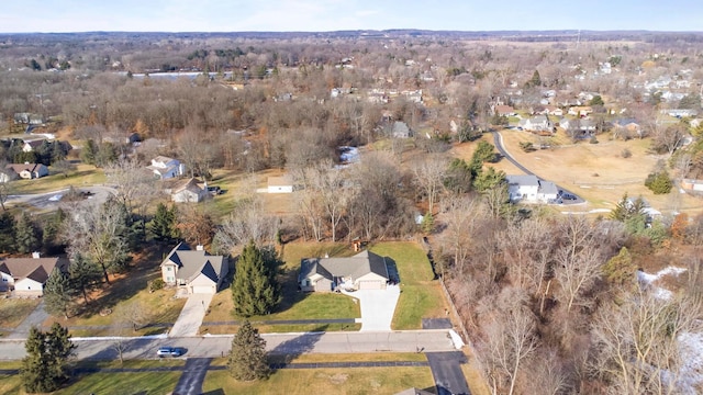 drone / aerial view with a residential view