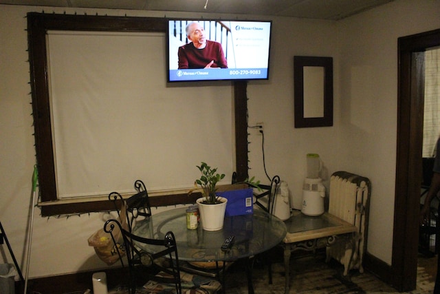 view of dining area