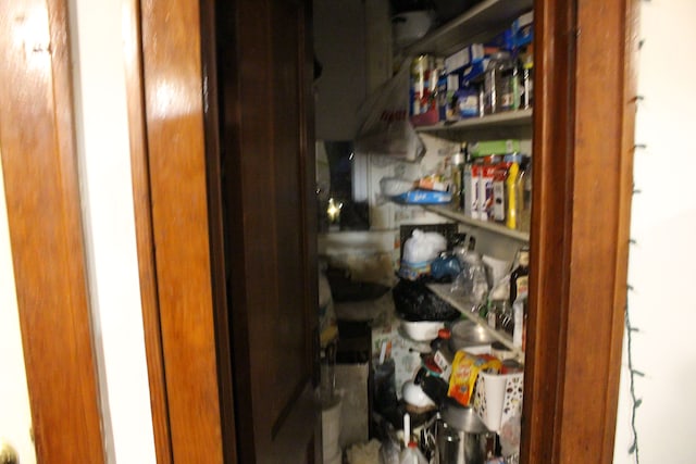 view of pantry